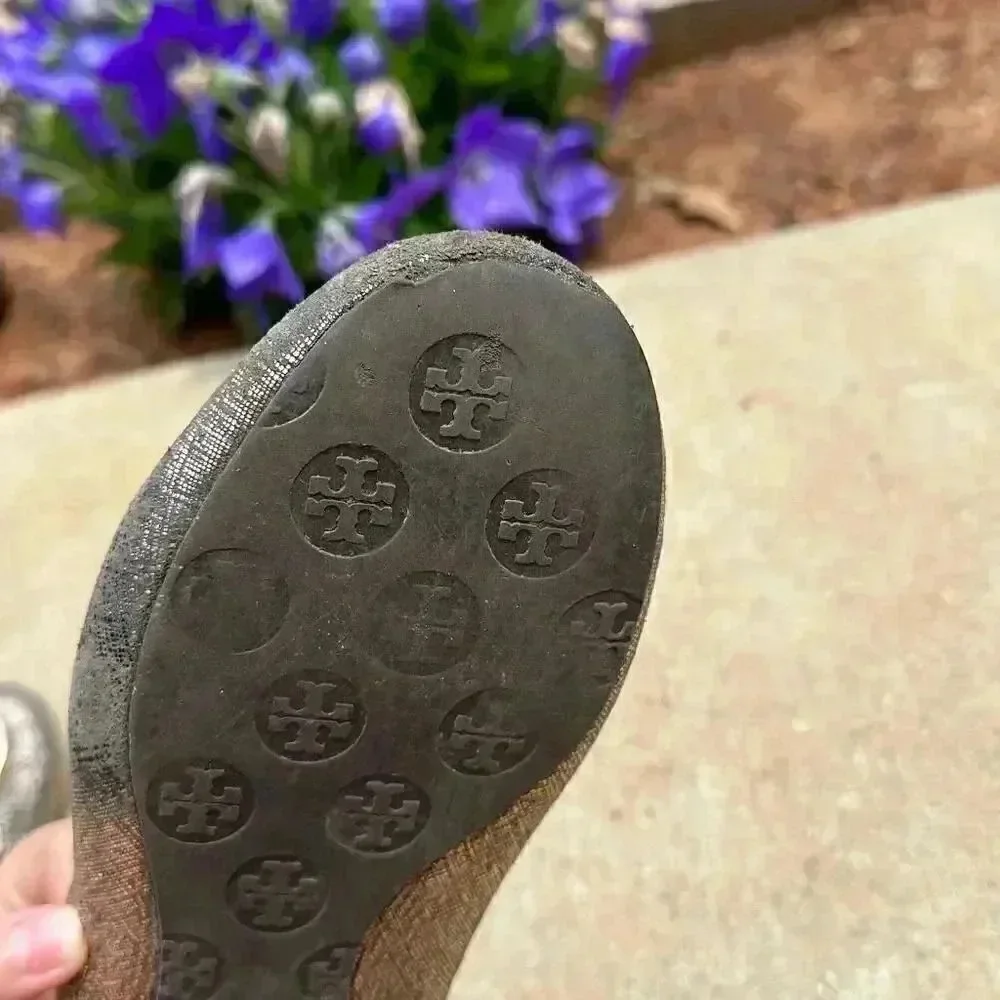 Tory Burch Metallic Flats